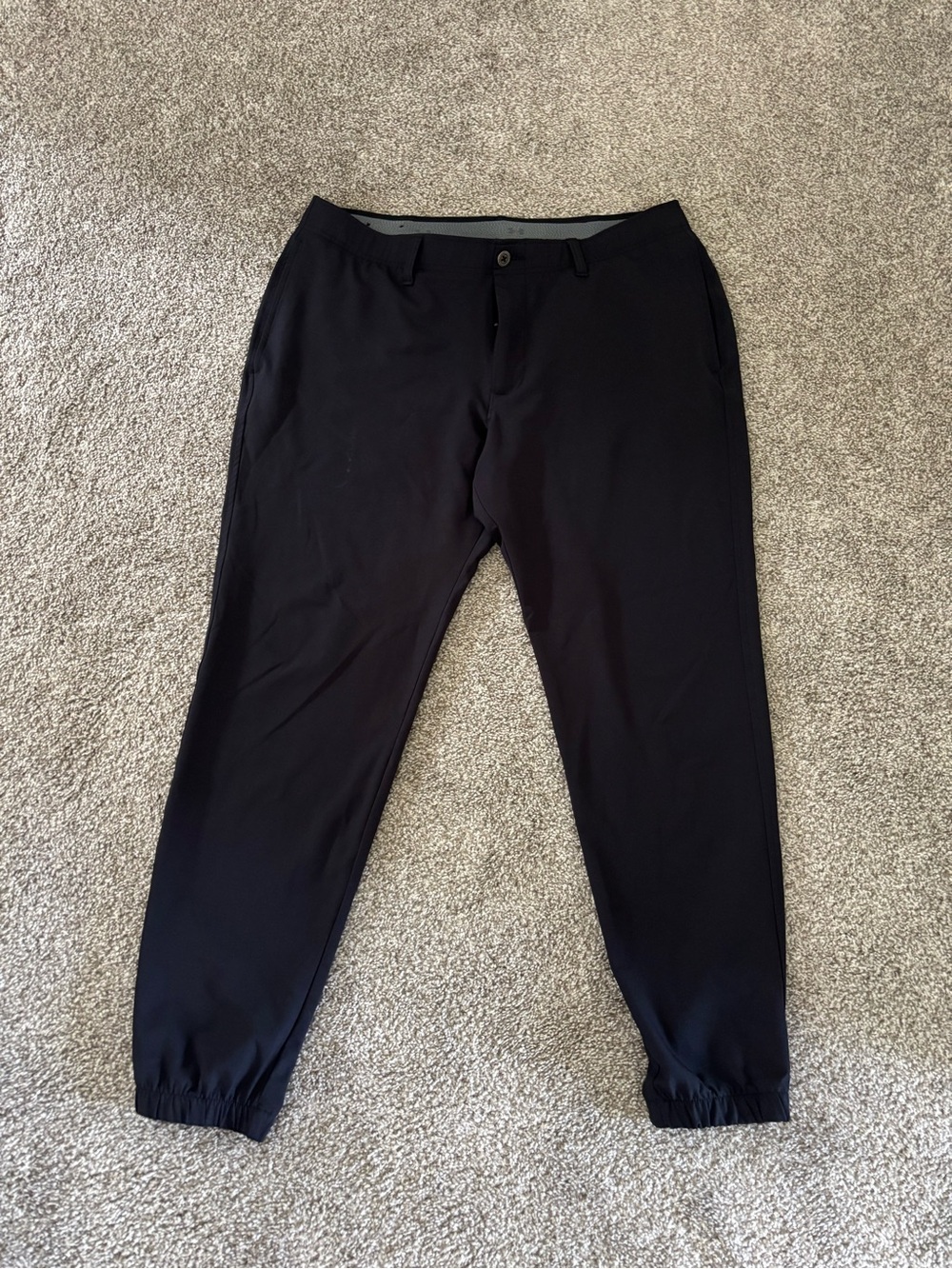 Under Armour Men's Black Chino-Style Jogger Pants